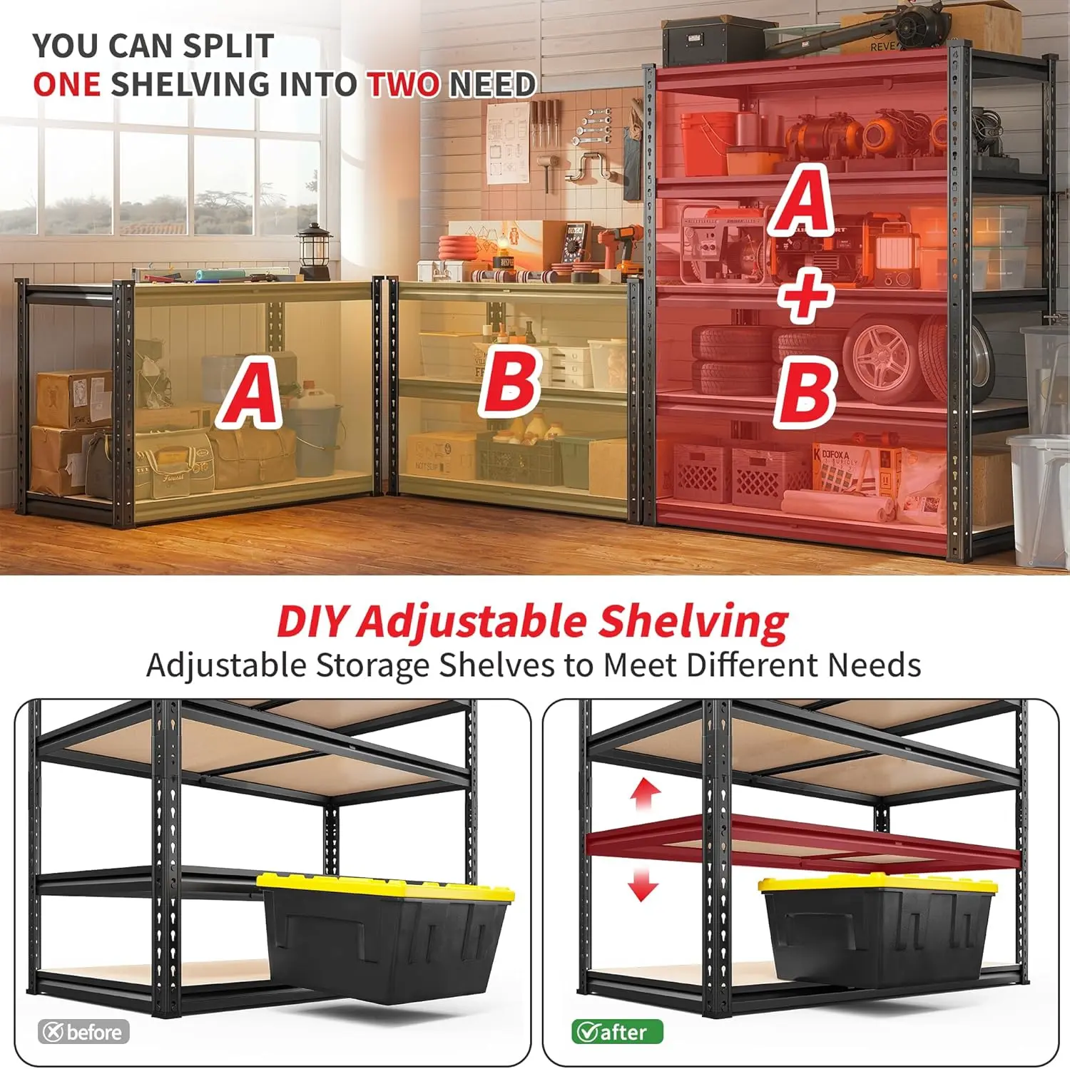 TitanMax 5-tier heavy-duty garage shelving, image 6