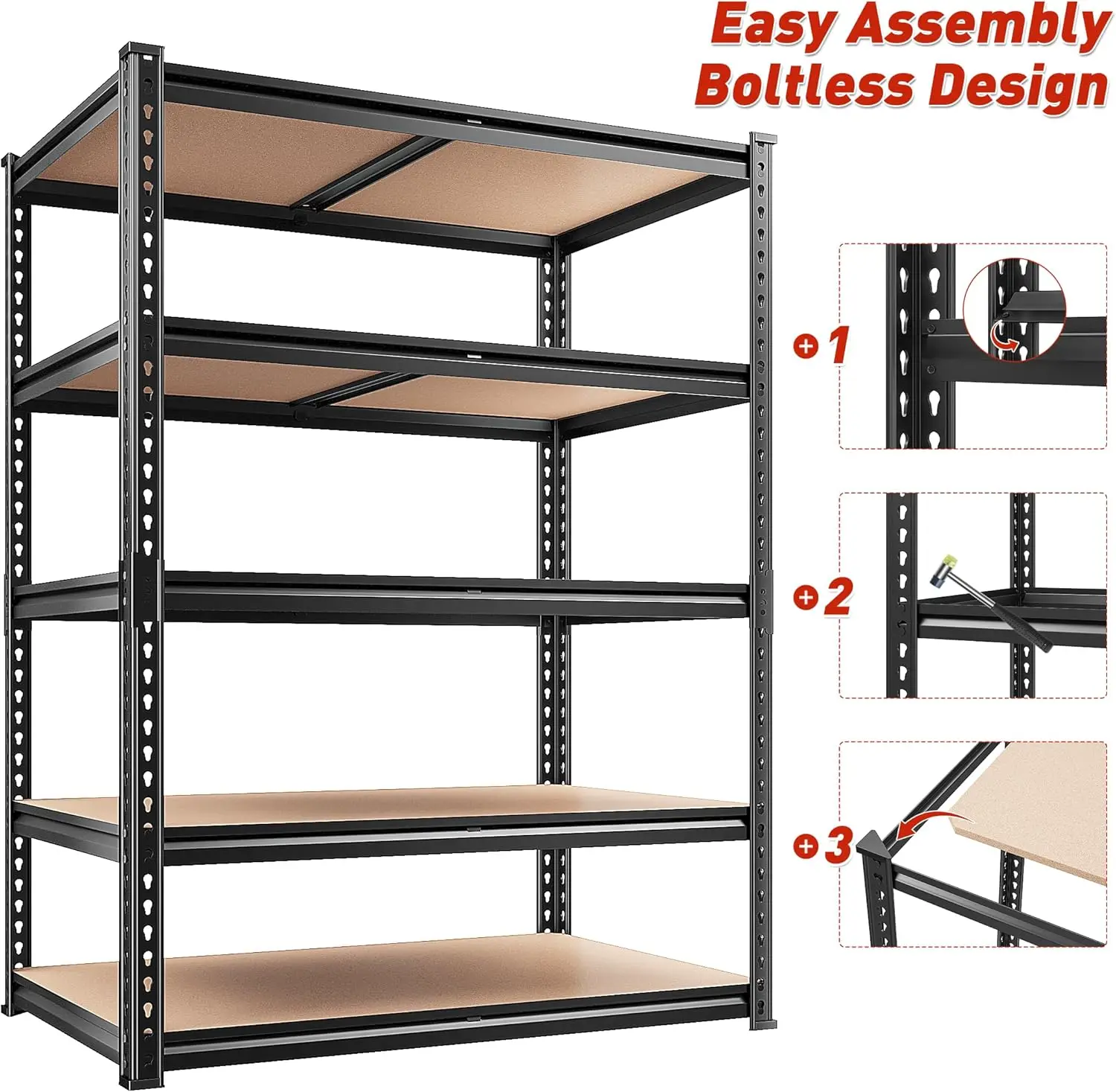 TitanMax 5-tier heavy-duty garage shelving, image 8